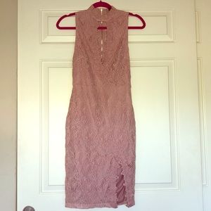 Windsor Lace Dress - Mauve